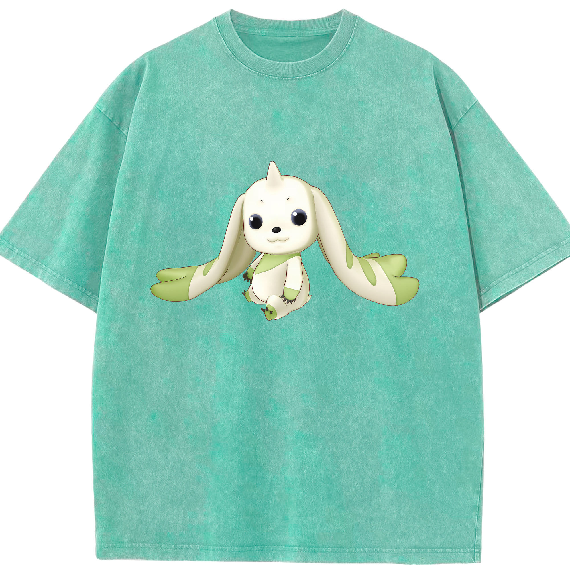 （画像用） Digimon デジタルモンスター/デジモン 綿100% ヴィンテージ風 半袖Tシャツ（フロントプリント）